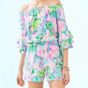 Lilly Pulitzer NWT Pink and Green Romper